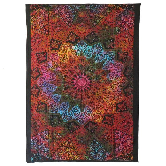 Geometric Boho Tapestry Mandala Circle Blankets - Picture 1 of 2